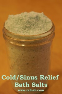 cold-sinus relief bath salts